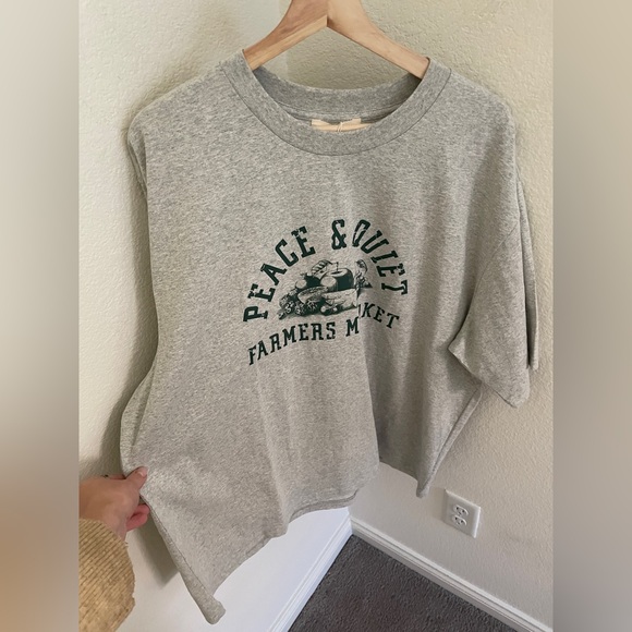 NWT Museum of Peace & Quiet Farmers Market T-Shirt 'Heather gray relaxed size XL - Picture 6 of 10